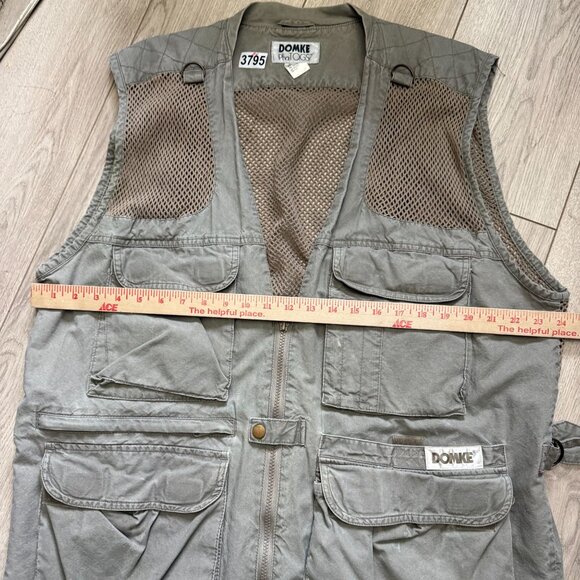 Vintage Domke Photogs Panasonic DVCPRO Photography Camera Vest Mens Large Gray - Picture 8 of 8